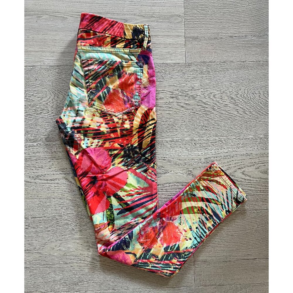 Marciano No. 61 Skinny Low Rise Floral Pattern Pants